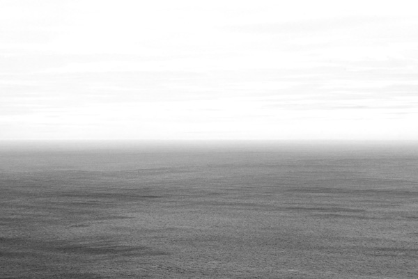 Infinite Horizon — The endless Atlantic blends seamlessly with the distant horizon, revealing the quiet beauty of Maine's coast.